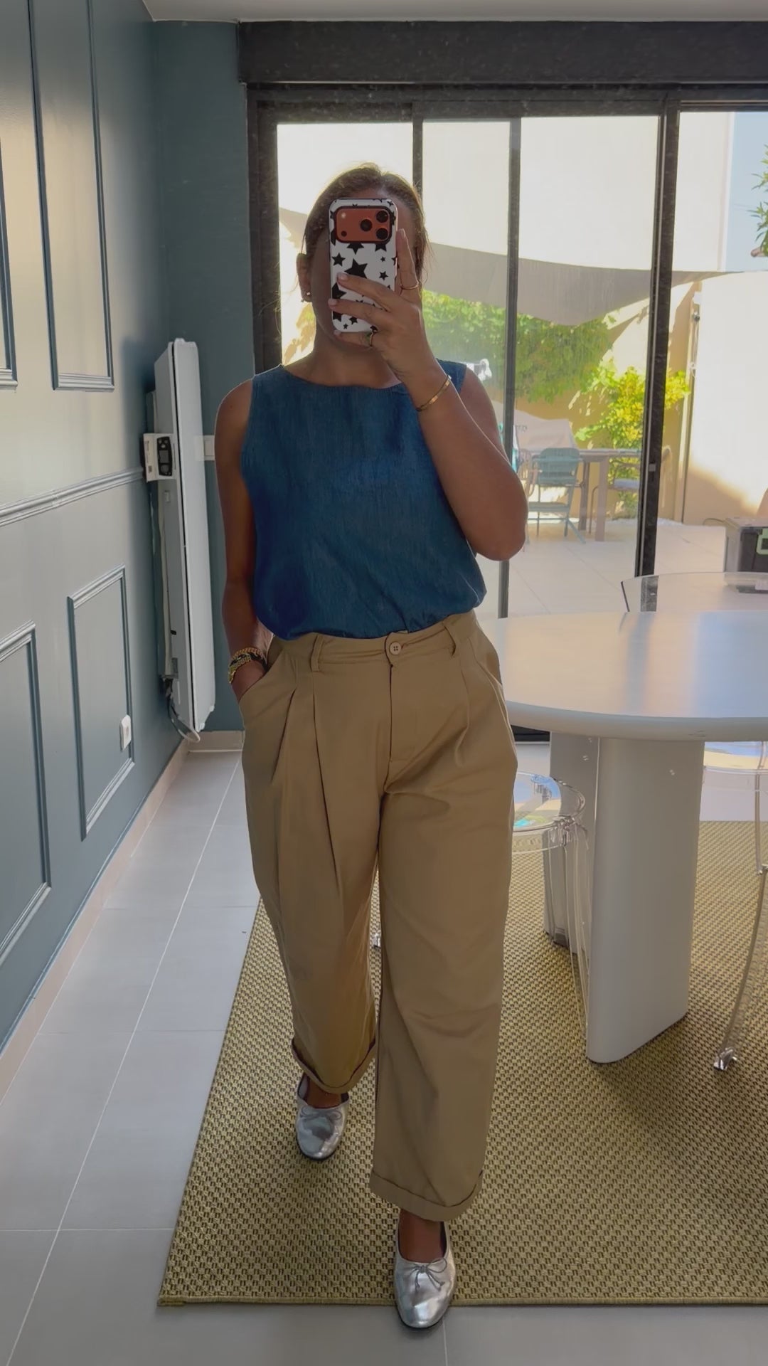 Pantalon FRANK Camel