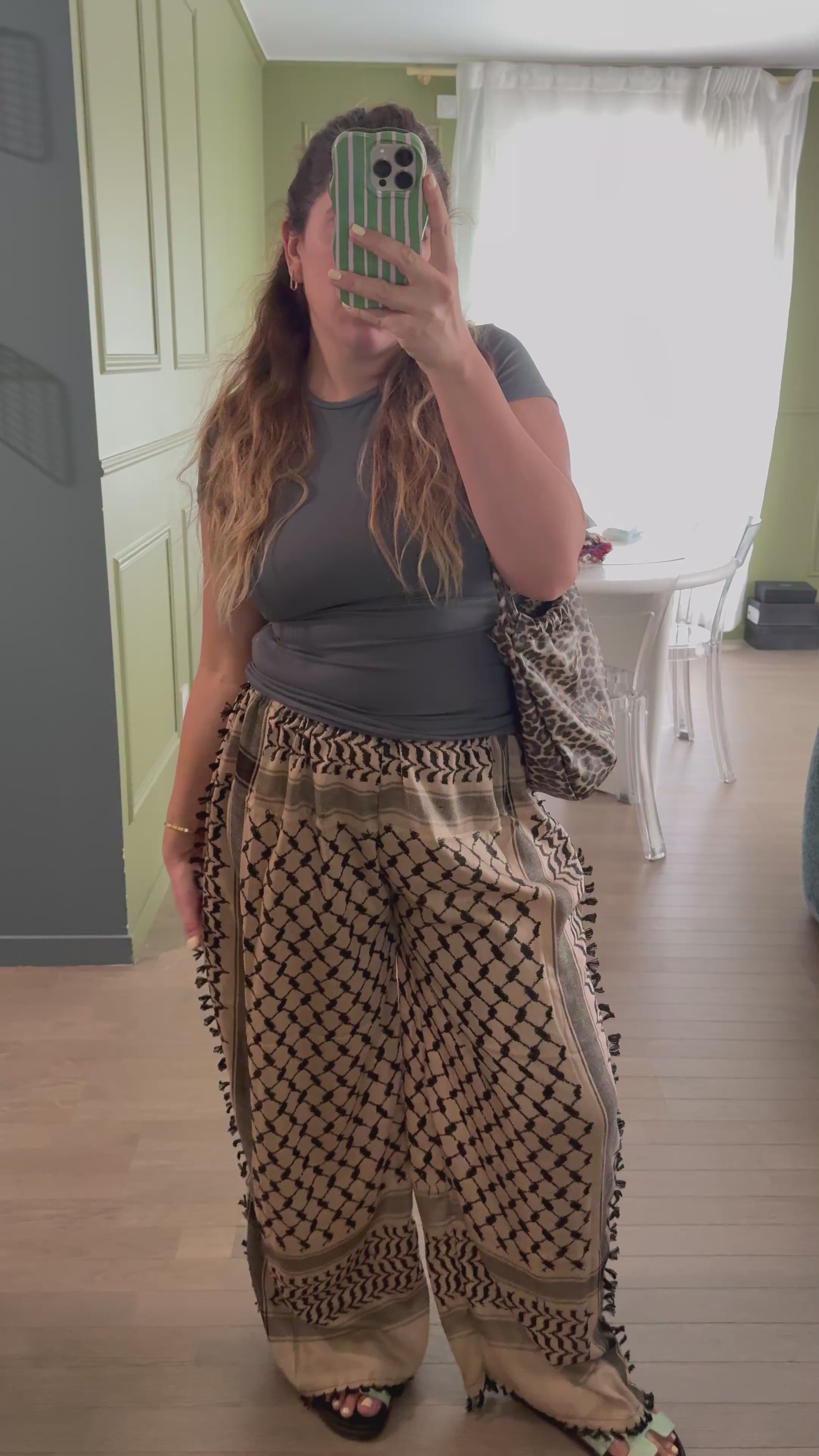 Limited Édition PANTALON KEFFIEH Saumon