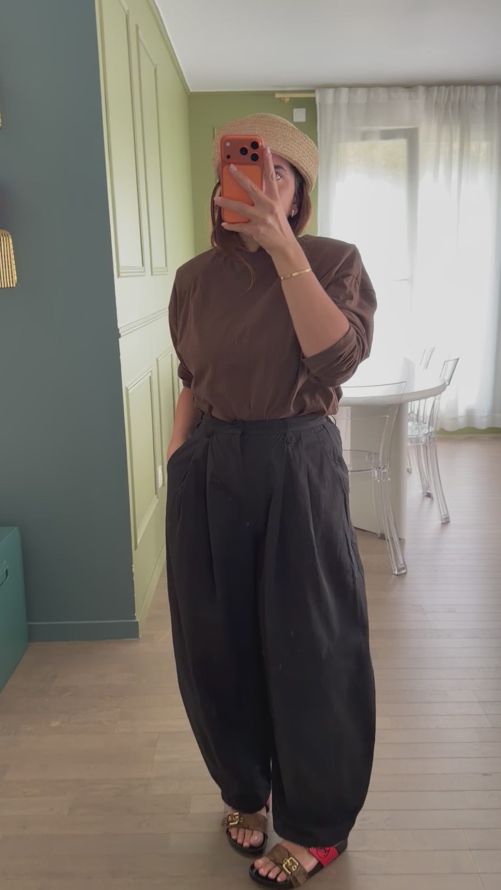Pantalon à pinces barel